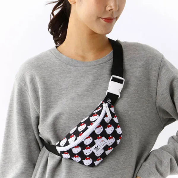 Túi Đeo Hông Adidas Originals X Hello Kitty Waist Bag HK7162 Màu Đen Trắng - Túi xách - Vua Hàng Hiệu