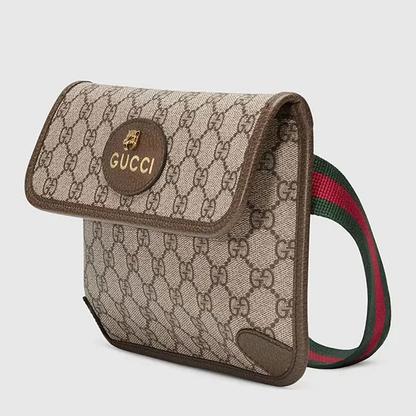 Túi Đeo Hông Gucci Neo Vintage GG Supreme Belt Bag 493930 9C2VT 8745 Màu Nâu - Túi xách - Vua Hàng Hiệu