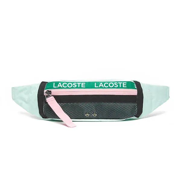 Túi Đeo Hông Lacoste Freedom Logo Band Color Màu Xanh Nhạt