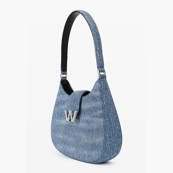 Túi Đeo Vai Alexander Wang W Legacy Small Hobo In Denim 20223R02T486 Màu Xanh Denim - Túi xách - Vua Hàng Hiệu