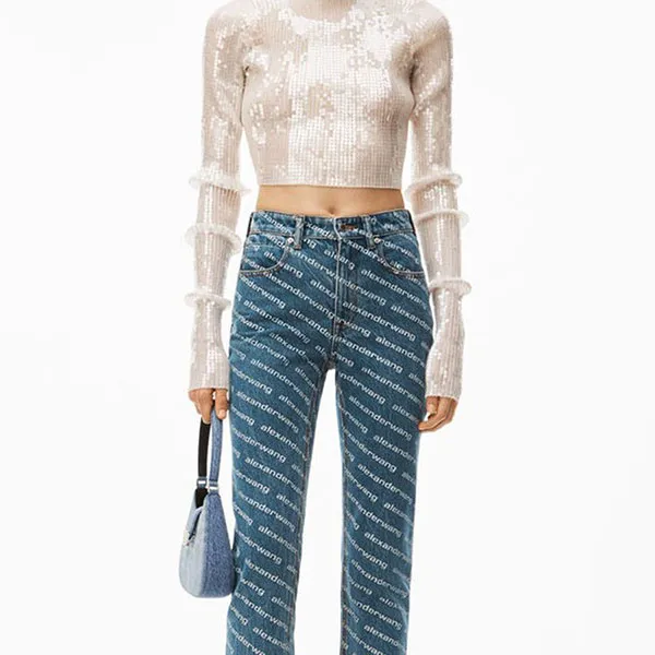 Túi Đeo Vai Alexander Wang W Legacy Small Hobo In Denim 20223R02T486 Màu Xanh Denim - Túi xách - Vua Hàng Hiệu