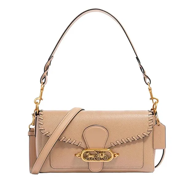 Túi Đeo Vai Coach Jade Shoulder Bag With Whipstitch 91025 Màu Nude - Túi xách - Vua Hàng Hiệu