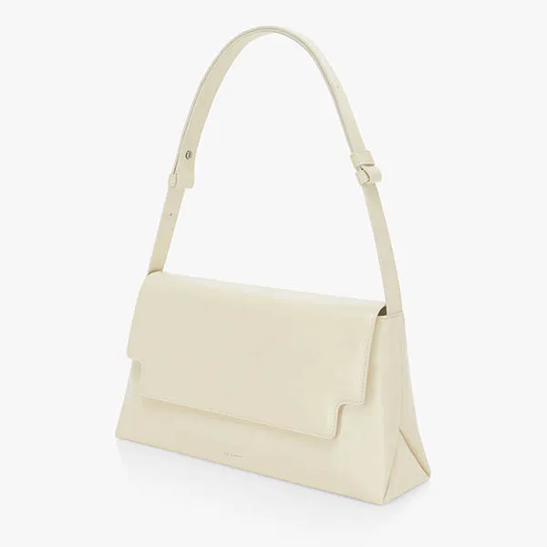 Túi Đeo Vai Find Kapoor Marty Lizzi Bag 34 Crinkled Ivory Màu Trắng Kem - Túi xách - Vua Hàng Hiệu