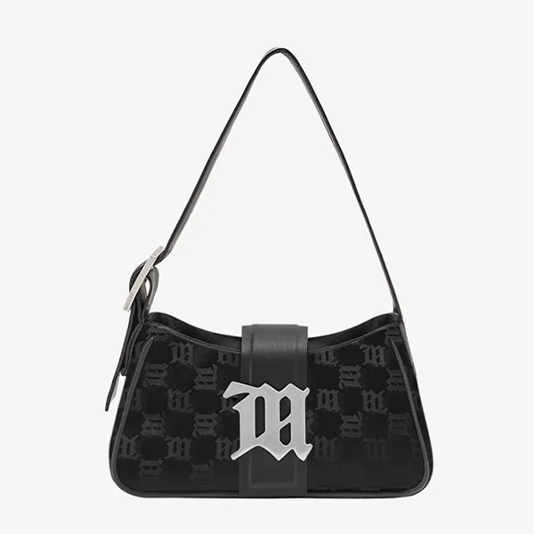 Túi Đeo Vai Misbhv Jacquard Monogram Shoulder Bag Mini Màu Đen - Túi xách - Vua Hàng Hiệu