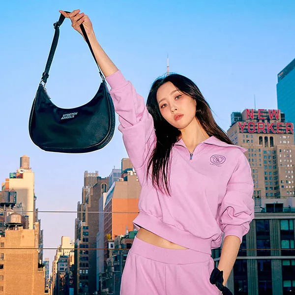 Túi Đeo Vai Stretch Angels Big City Hobo Bag A-22F-SWBG02225-BKS Màu Đen