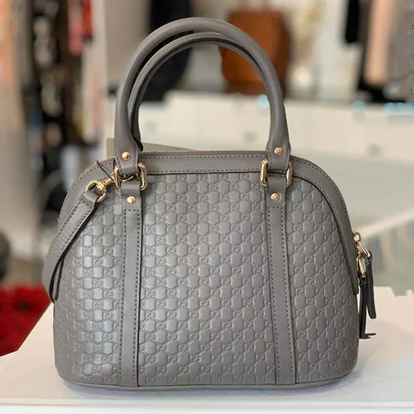 Túi Xách Gucci 2way Handbag Micro Shima Màu Xám - Túi xách - Vua Hàng Hiệu