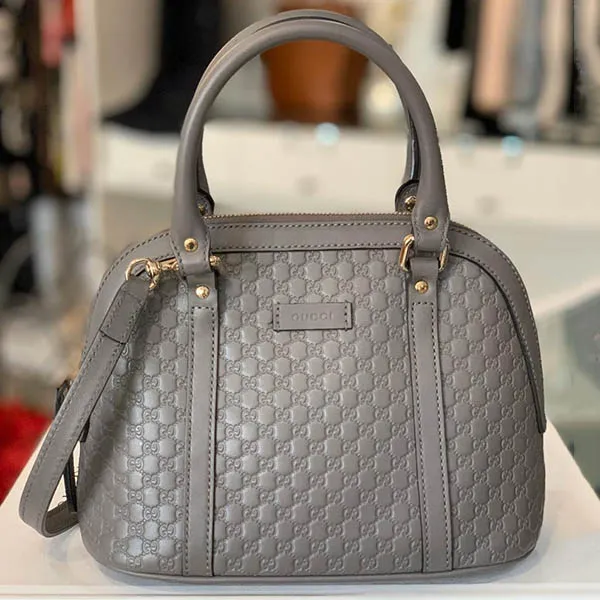 Túi Xách Gucci 2way Handbag Micro Shima Màu Xám - Túi xách - Vua Hàng Hiệu