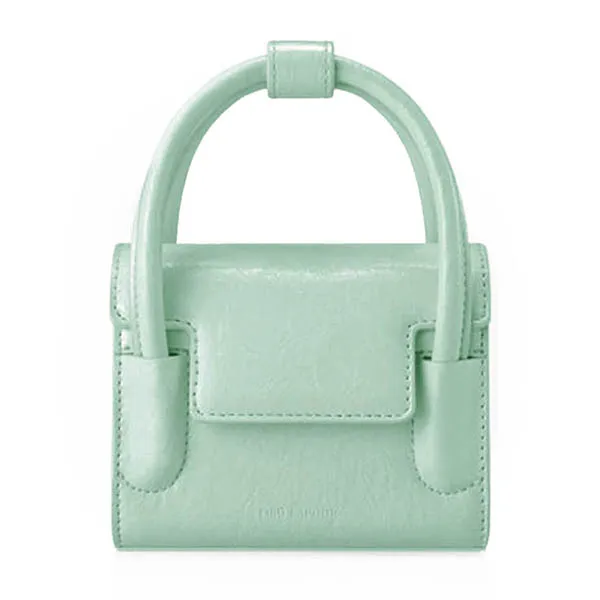 Túi Xách Tay Find Kapoor Marty Bag 12 Crinkled Màu Xanh Mint