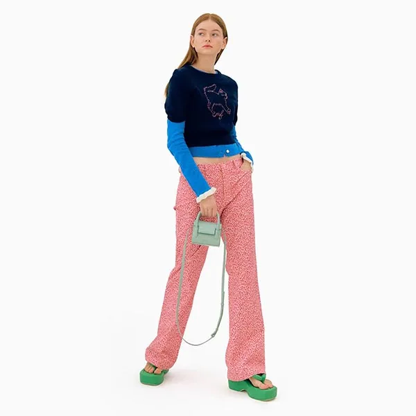 Túi Xách Tay Find Kapoor Marty Bag 12 Crinkled Màu Xanh Mint