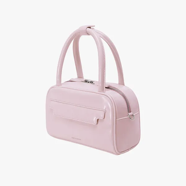 Túi Xách Tay Find Kapoor Marty Laura Bag 21 Crinkled Purple Pink Màu Hồng