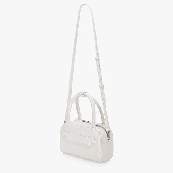 Túi Xách Tay Find Kapoor Marty Laura Bag 21 Crinkled White Màu Trắng - Túi xách - Vua Hàng Hiệu