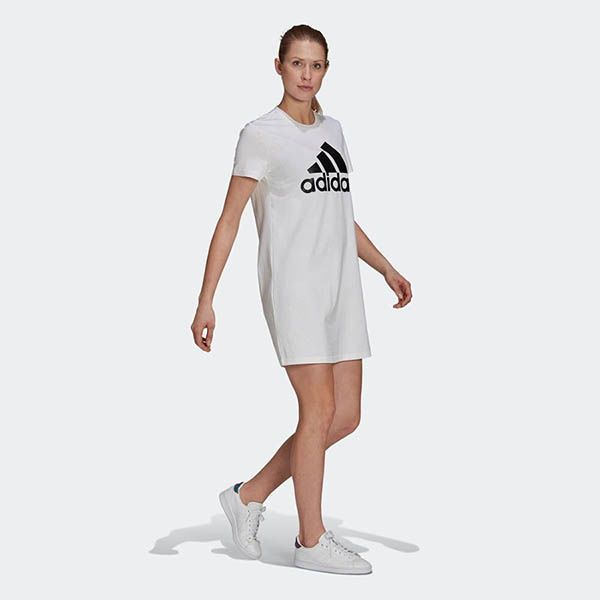 Váy Suông Adidas Essentials Logo Dress GV4031 Màu Trắng Size L - 1