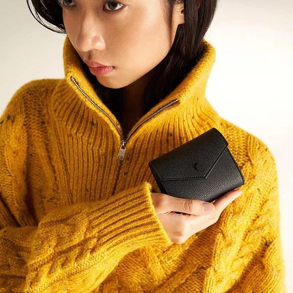Ví Nữ Charles & Keith CNK Marlowe Short Envelope Wallet 11200017 Màu Đen