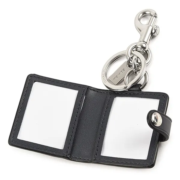 Ví Nữ Coach + Card Móc Khóa Boxed Snap Wallet And Picture Frame Bag Charm C6941 Màu Đen