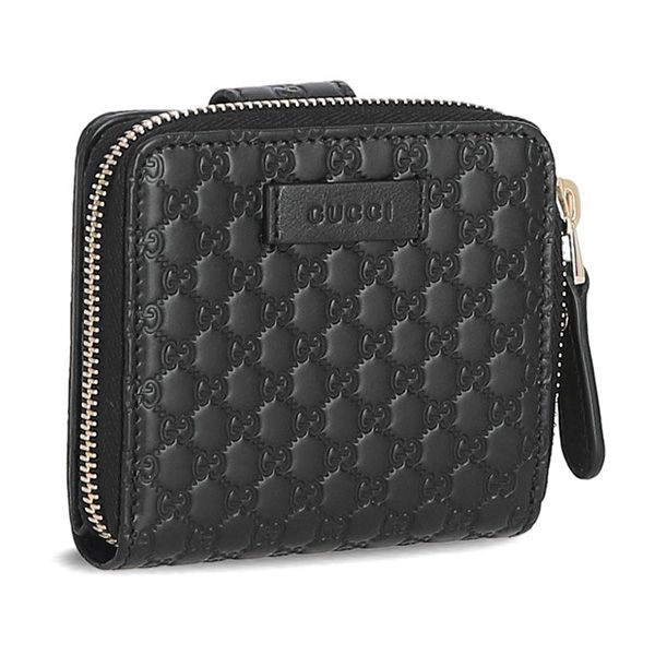 Ví Gucci Micro GG Guccissima Leather Small Bifold Wallet 449395 Màu Đen - 3