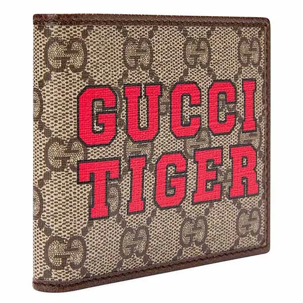 Ví Gucci Tiger GG Supreme Bifold Wallet Màu Nâu Đỏ - Túi xách - Vua Hàng Hiệu