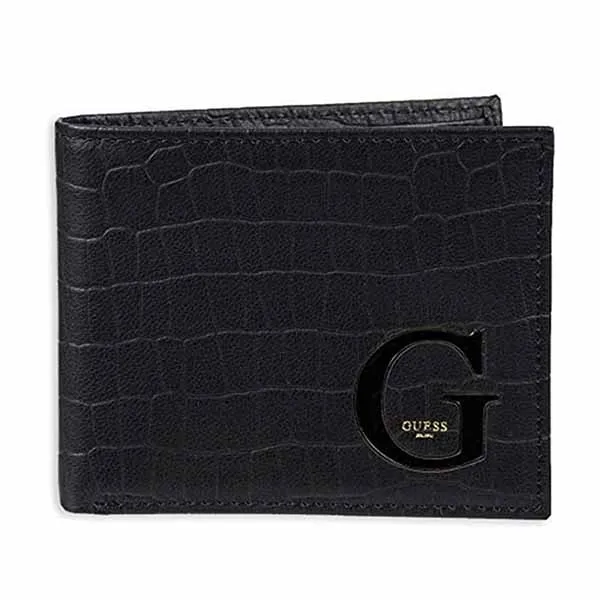 Ví Nam Guess Leather Wallet For Men Màu Đen - 3