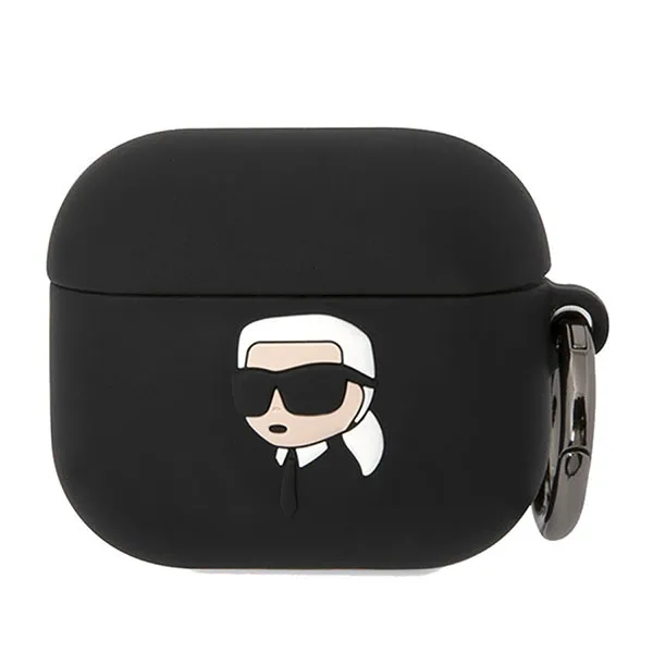Vỏ Bọc Tai Nghe Karl Lagerfeld 3D Logo NFT Airpods Pro 2 Màu Đen