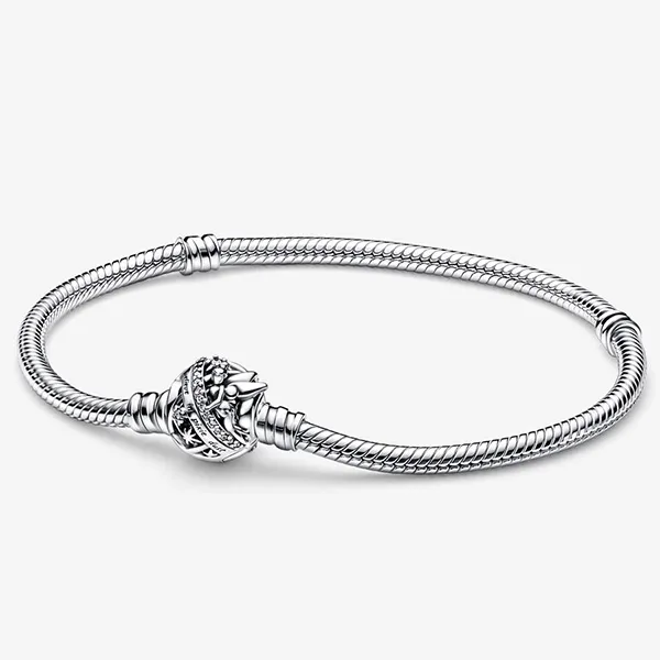Vòng Đeo Tay Pandora Disney Tinker Bell Clasp Moments Snake Chain Bracelet 592548c01 Màu Bạc Size 16 - Trang sức - Vua Hàng Hiệu
