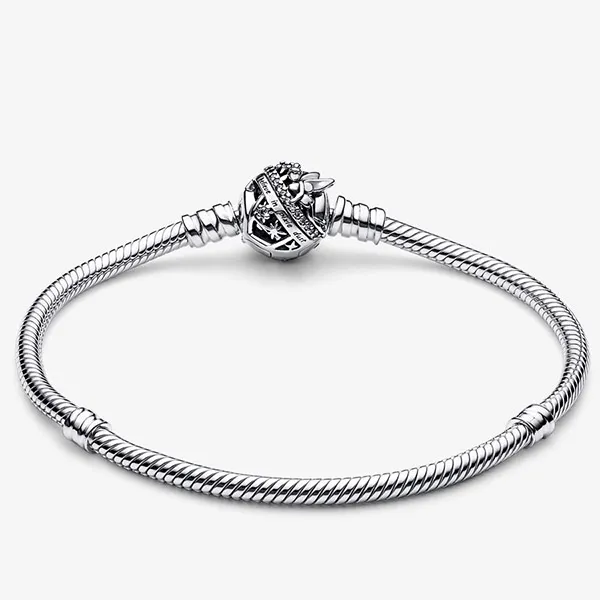 Vòng Đeo Tay Pandora Disney Tinker Bell Clasp Moments Snake Chain Bracelet 592548c01 Màu Bạc Size 16 - Trang sức - Vua Hàng Hiệu
