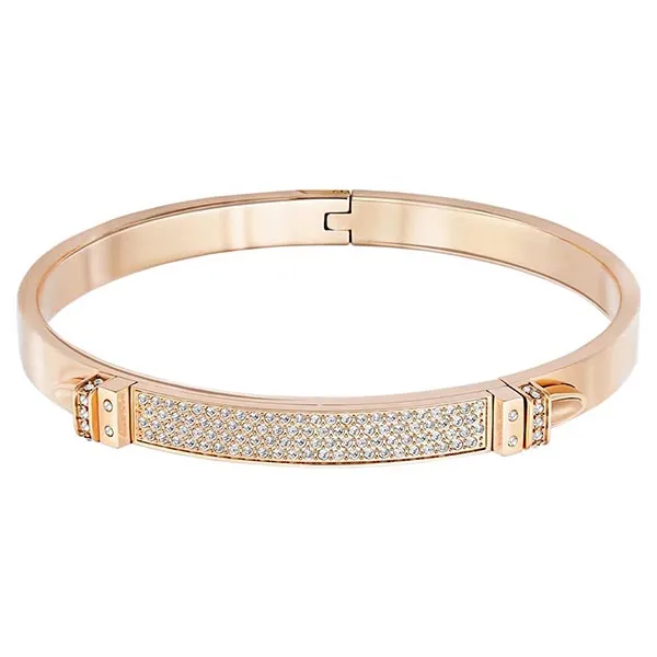 Vòng Đeo Tay Swarovski Distinct Banglewhite, Rose Gold-Tone Finish Màu Vàng Hồng - Trang sức - Vua Hàng Hiệu