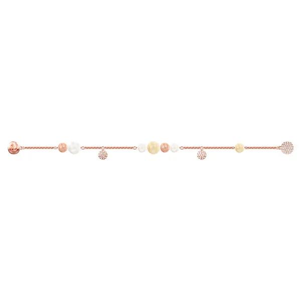 Vòng Đeo Tay Swarovski Remix Collection Pearl Strand 5464297 Màu Vàng Hồng
