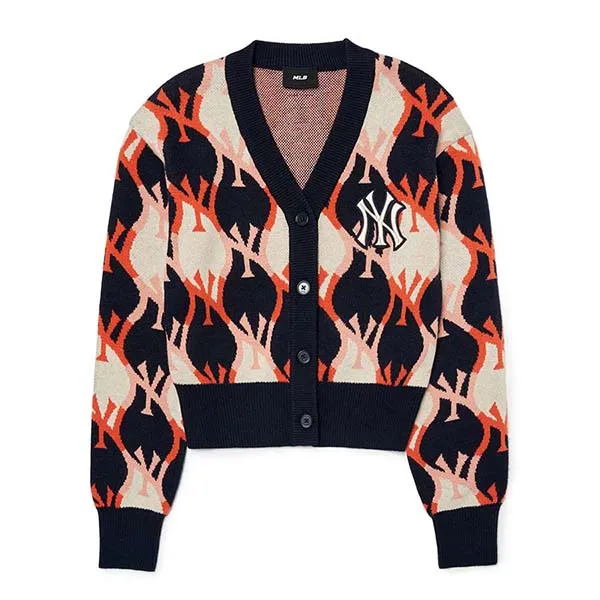 Áo Cardigan MLB Argyle Monogram Crop 3FKCY0124-50NYD Phối Màu Size XS - Thời trang - Vua Hàng Hiệu