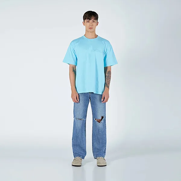 Áo Phông Acmé De La Vie ADLV 3PAC Simple Logo Short Sleeve T-Shirt Skyblue Màu Xanh Da Trời - Thời trang - Vua Hàng Hiệu