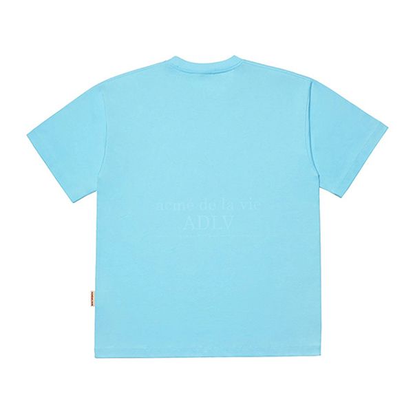 Áo Phông Acmé De La Vie ADLV 3PAC Simple Logo Short Sleeve T-Shirt Skyblue Màu Xanh Da Trời - 4