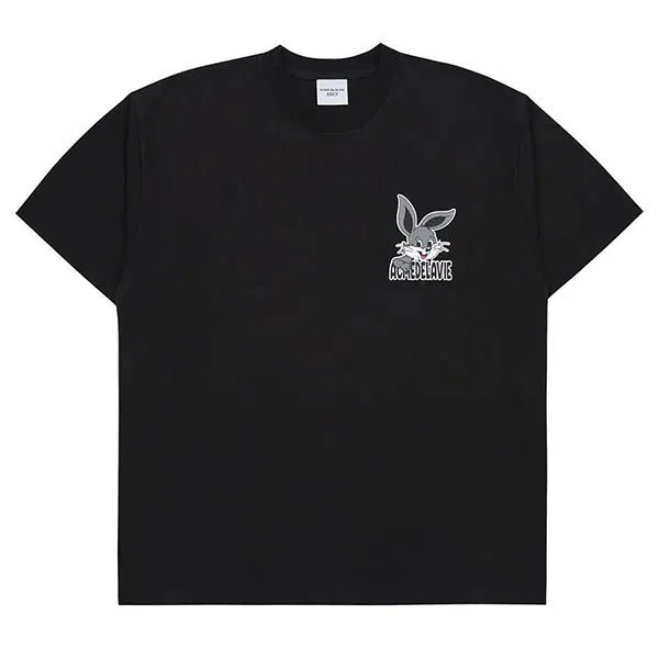 Áo Phông Acmé De La Vie ADLV Cartoon Rabbit Short Sleeve T-Shirt Màu Đen Size 1 - Thời trang - Vua Hàng Hiệu