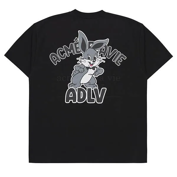 Áo Phông Acmé De La Vie ADLV Cartoon Rabbit Short Sleeve T-Shirt Màu Đen Size 1 - Thời trang - Vua Hàng Hiệu