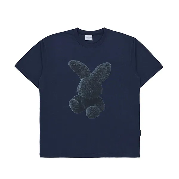 Áo Phông Acmé De La Vie ADLV Fuzzy Rabbit Short Sleeve T-Shirt Màu Xanh Navy Size 1 - Thời trang - Vua Hàng Hiệu