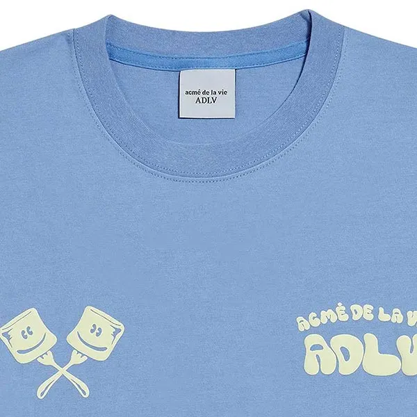 Áo Phông Acmé De La Vie ADLV Marshmallow Short Sleeve T-Shirt Purple Màu Tím