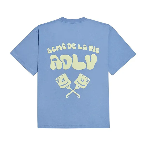 Áo Phông Acmé De La Vie ADLV Marshmallow Short Sleeve T-Shirt Purple Màu Tím