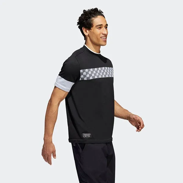 Áo Phông Adidas Golf Adicross Checkered TShirt HN9626 Màu Đen Size XS - 4