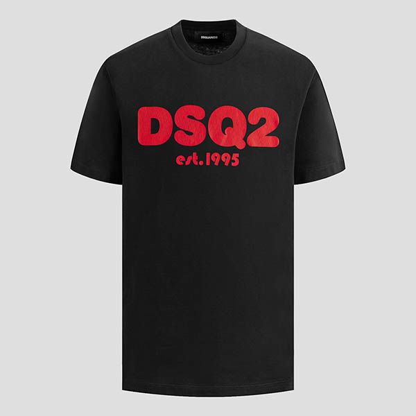 Áo Phông Dsquared2 Black Logo 'DSQ Est.1995' Printed S74GD1086 S23009 900 Màu Đen - 1