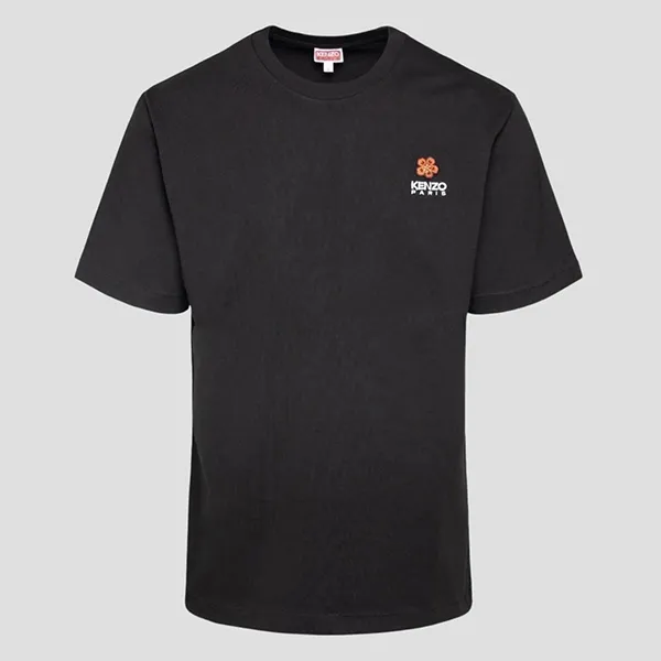 Áo Phông Kenzo Black Logo Boke Flower Crest FC65TS4124SG 99J Màu Đen