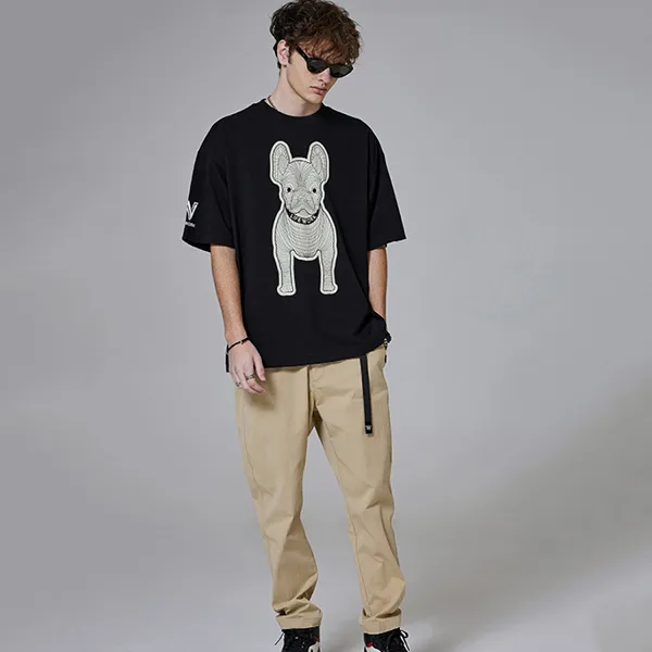 Áo Phông Lifework Logo Radoc Signature Cotton Silket Tshirt LW225TS982 Màu Đen Size L - Thời trang - Vua Hàng Hiệu