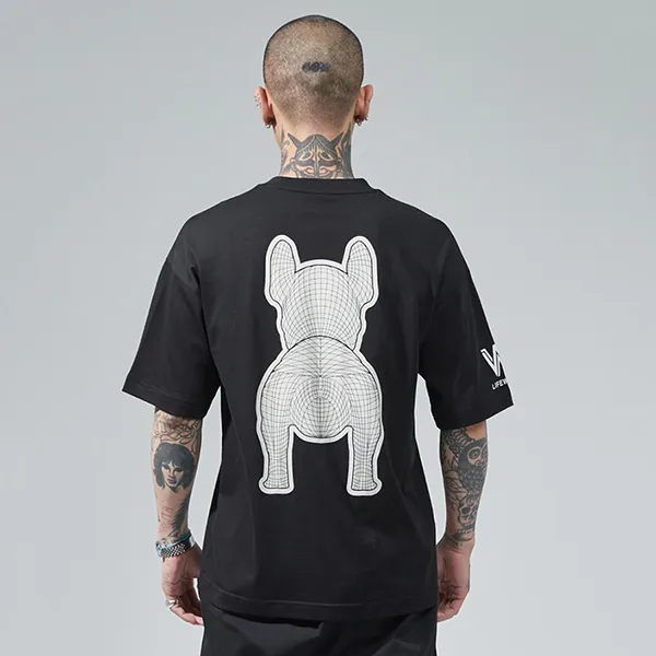 Áo Phông Lifework Logo Radoc Signature Cotton Silket Tshirt LW225TS982 Màu Đen Size L - Thời trang - Vua Hàng Hiệu
