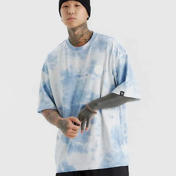 Áo Phông LifeWork Tie-Dye Coin Wapen Short Sleeve T-shirt Màu Xanh Blue