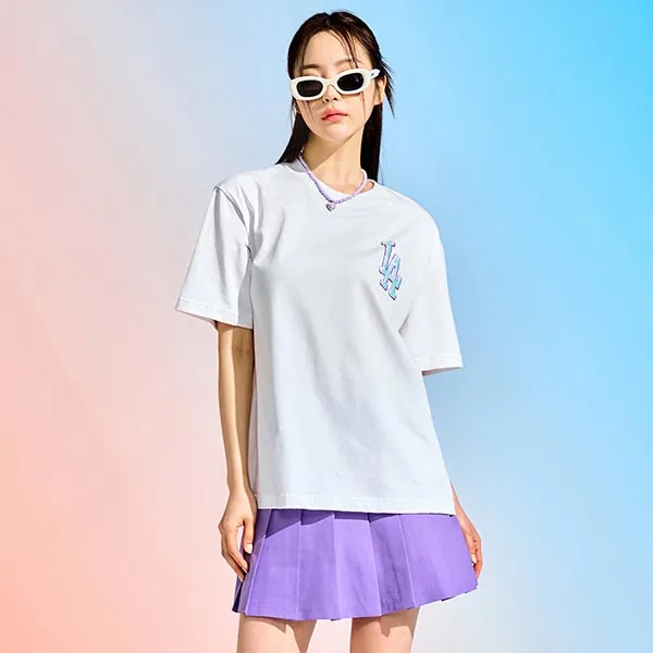 Áo Phông MLB Pop Art Graphic Overfit LA Dodgers Tshirt 3ATSL0233-07WHS Màu Trắng Size XS - Thời trang - Vua Hàng Hiệu