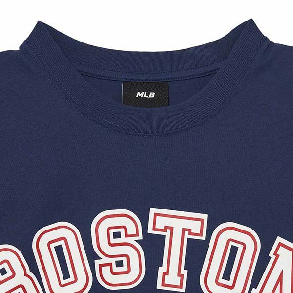 Áo Phông MLB Varsity Overfit Boston Red Sox Tshirt 3ATSV0233-43NYS Màu Xanh Navy Size S - 3