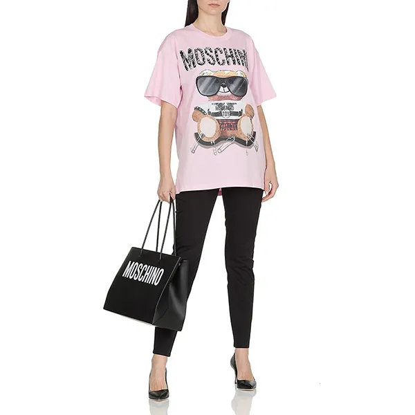 Áo Phông Moschino Mixed Teddy Bear T-Shirt V070255403224 Màu Hồng Size XS