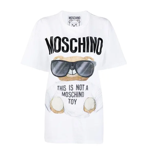 Áo Phông Moschino Teddy Bear Print T-shirt V070655401001 Màu Trắng Size XS - Thời trang - Vua Hàng Hiệu