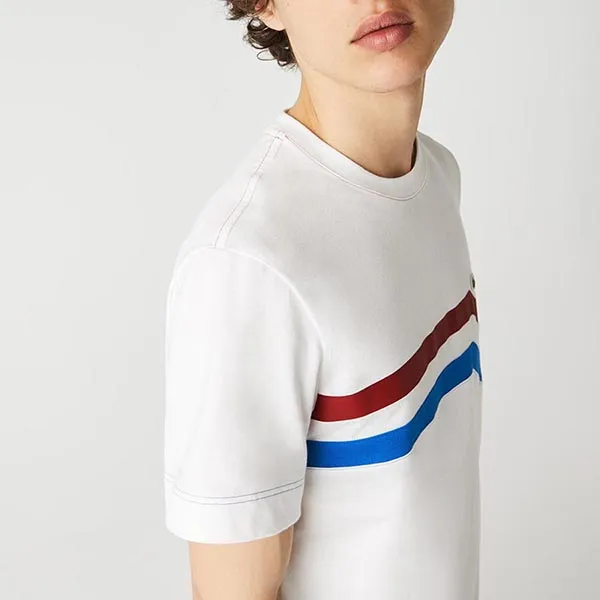 Áo Phông Nam Lacoste Men's Tshirt TH7974 Màu Trắng Size M - Thời trang - Vua Hàng Hiệu