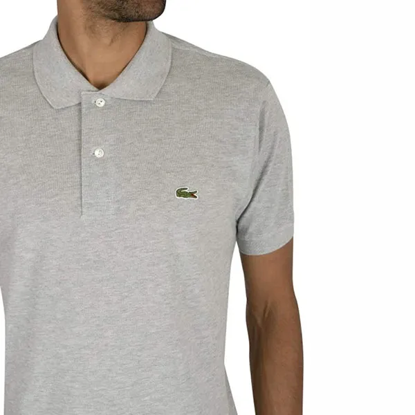 Áo PoLo Lacoste Classic Fit L1264 7ZG Màu Xám Trắng Size L