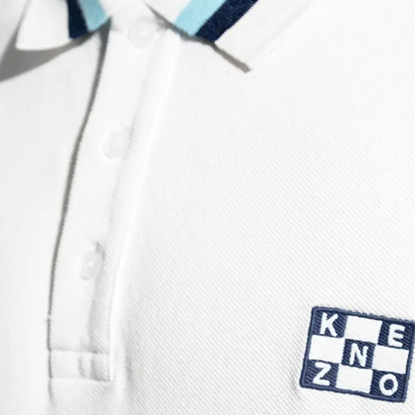 Áo Polo Kenzo Nautical Slim In White FD55PO5244PU 02 Màu Trắng