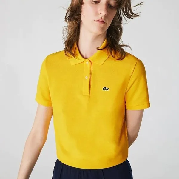 Áo Polo Lacoste Classic Fit Soft Cotton Petit Pique Polo Shirt Yellow PF7839 51 6XP Màu Vàng Size 36