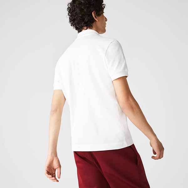 Áo Polo Nam Lacoste Men's Lacoste Made In France Regular Fit Organic Cotton Polo PH7963XKP Màu Trắng Size 5 - 4