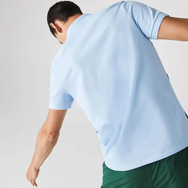 Áo Polo Lacoste Men's Regular Fit Colorblock Cotton Piqué PH1889.9A0 Màu Xanh Trắng Size S - Thời trang - Vua Hàng Hiệu